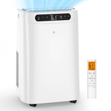Lcxmtv 8000 BTU (12000 BTU ASHRAE) Portable Air Conditioner with Backlit Remote, Portable AC Unit Room Cools up to 500 Sq. Ft., Room Air Conditionings with Dehumidifier & Fan